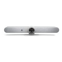 Sistema de videoconferencia logitech rally bar all in one 4k 30fps zoom 15x hd ideal para salas medianas a grandes blanca