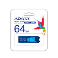 Memoria adata 64gb usb tipo c uc300 retractil azul marino (acho-uc300-64g-rnb/bu)