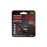 Memoria adata micro sdxc/sdhc 256gb uhs-i videovigilancia 24/7 100mb/85mb 4k clase 10 u3 v30 a2  c/adaptador (ausdx256gui3v30sha2-ra1)