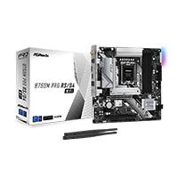 Mb asrock b760m pro rs de wifi/14th 13th 12th va gen/lga 1700/128 gb ddr 5333mhz/1 pcie 4.0x16/1 pcie 4.0x1/4 sata3/2 hyper m.2/ 2 usb tipo c/5 usb 3.2/6 usb 2.0