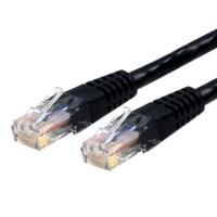 Cable de 3m negro de red gigabit cat6 ethernet rj45 utp moldeado - certificado etl - startech.com mod. c6patch10bk