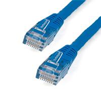 Cable de 15.2m azul de red categoria cat6 utp rj45 gigabit ethernet etl - patch moldeado - startech.com mod. c6patch50bl