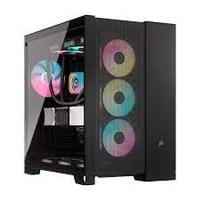 Gabinete corsair airflow 6500d/negro/semitorre/2 camaras/atx/cristal templado/gamer (cc-9011259-ww)