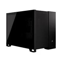 Gabinete corsair airflow 2500d/negro/semitorre/2 camaras/matx/mitx/cristal templado/gamer (cc-9011263-ww)