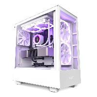 Gabinete nzxt h5 elite/ blanco/con ventana/midi-tower/micro-atx/rgb/gamer