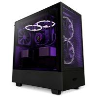 Gabinete nzxt h5 flow /negro /con ventana/midi-tower/micro-atx/gamer