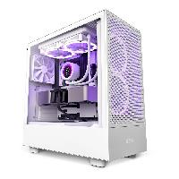 Gabinete nzxt h5 flow/blanco/con ventana/midi-tower/micro-atx/gamer