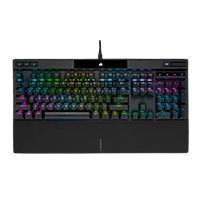 Teclado corsair k70 rgb pro/óptico-mecánico/led rgb retroiluminado/corsair opx/negro/teclas pbt negras/ (ch-910941a-na)