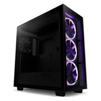 Gabinete nzxt h7 elite/negro mate/con ventana/midi-tower/atx/rgb/gamer