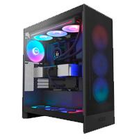 Gabinete nzxt h7 flow rgb/negro/midi-tower/gamer