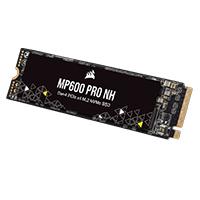 Unidad de estado solido interno corsair mp600 pro nh 8tb m.2 2280  nvme pcie gen 4x4 lectura 7000mb/s  escrit 6100mb/s sin disipador  (cssd-f8000gbmp600pnh)