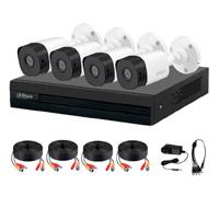 Kit de 4 canales de 1 megapixel/ 4 cmaras b1a11 con lente de 2.8mm/ 93 grados de apertura/ 4 ch1 ip o hasta 5 ch ip/ smd plus/ bsqueda de humanos y vehculos/ accesorios incluidos/ tipo ms vend