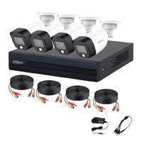 Kit de 4 canales full color de 2 mp/ dvr cooper-i wizsense/ con ia/ h.265+/ 4 camaras full color de 2 megapixeles/ 4 ch + 1 ip o hasta 5 ch ip/ 4 ch smd plus/ busqueda de humanos y vehiculos/ accesor