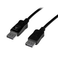 Cable de 15m displayport activo - 4k a 30hz y soporte opcional para audio - 2x macho dp - extensor - negro - startech.com mod. displ15ma