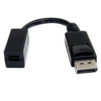 Cable adaptador de 15cm de displayport a mini displayport hembra - dp macho - mini dp hembra - minidp negro - startech.com mod. dp2mdpmf6in