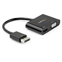 Adaptador de video displayport a hdmi vga - dongle convertidor displayport 1.2 hbr2 a hdmi 2.0  o vga 1080p - startech.com mod. dp2vgahd20