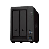 Nas synology ds723+ /2 bahias nucleo doble hasta 3.1 ghz, 2 pto lan giga, usb 3.2 x2/ 2 gb ddr4/ hot-swap/soporta 36 tb hasta 126tb/ soporta m.2 2280/ no incluye discos/ amd ryzen r1600