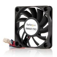 Ventilador para gabinete de computadora - ventilador interno para torre - ventilador 60x10mm con conector tx3 - startech.com mod. fan6x1tx3