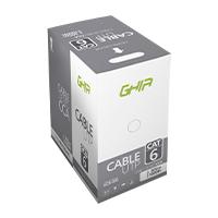 Bobina de cable utp cat6 ghia cca gris 305m 23 awg 1000ft certificacion ce / rohs