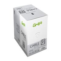 Bobina de cable utp cat5e ghia cca blanco 305m 24 awg 1000ft certificacion ce / rohs