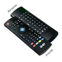 Mini teclado inalambrico compacto ghia con air mouse y control remoto ir para smart tv y tv box