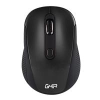 Mouse inalambrico basico ghia gm200 4 botones color negro