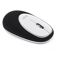 Mouse ergonomico de memory foam ghia negro/blanco / inalambrico/1000 dpi