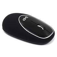 Mouse ergonomico de memory foam ghia negro/negro / inalambrico/1000 dpi