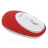 Mouse ergonomico de memory foam ghia rojo/blanco / inalambrico/1000 dpi