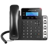 Telefono ip grandstream gxp1628 / 2 cuentas sip 2 lineas 2 puertos gigabit 8 teclas blf conector rj9 compatible con ehs pantalla lcd retroiluminada soporta poe e incluye eliminador