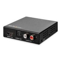 Divisor de audio y video hdmi 4k 60hz - hdr - extractor de audio - rca - startech.com mod. hd202a