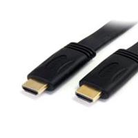 Cable hdmi de 3m plano de alta velocidad con ethernet -2x hdmi macho - ultra hd 4k x 2k - negro - startech.com mod. hdmimm10fl