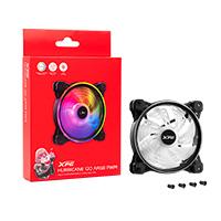 Ventilador xpg huracane 120 argb pwm de 4 contactos 2000 rpm para pc con bajo nivel de ruidos gamer (hurricane120argbpwm-bkcww)