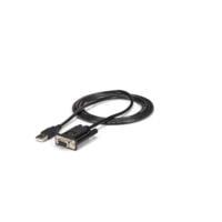 Cable adaptador de 1.8m usb-a a módem nulo null serial db9 rs232 dce con ftdi - 1x usb a macho - 1x db9 hembra - startech.com mod. icusb232ftn