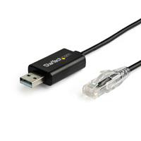 Adaptador usb de 1.8m para consola cisco - 460kbps - adaptador usb a rj45 compatible con windows®, mac and linux® - m/m - startech.com mod. icusbrollovr