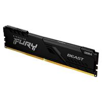 Memoria kingston udimm ddr4 4gb 2666mhz fury beast cl16 288pin 1.2v c/disipador de calor p/pc/gamer/alto rendimiento (kf426c16bb/4)