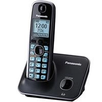 Telefono panasonic kx-tg4111meb inalambrico pantalla lcd 1.8 color azul teclado iluminado altavoz  50 numero en directorio bloqueo de llamadas no deseadas (negro)