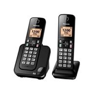 Telefono panasonic kx-tgc352meb inalambrico  base + handset pantalla lcd color ambar teclado iluminado altavoz identificador de llamadas 50 numeros en directorio (negro)