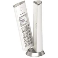 Telefono panasonic kx-tgk210w inalambrico pan lcd 1.5 blanco teclado iluminado altavoz 50 numeros en directorio 50 numeros identificador 40 tonos bloqueo de llam (blanco)