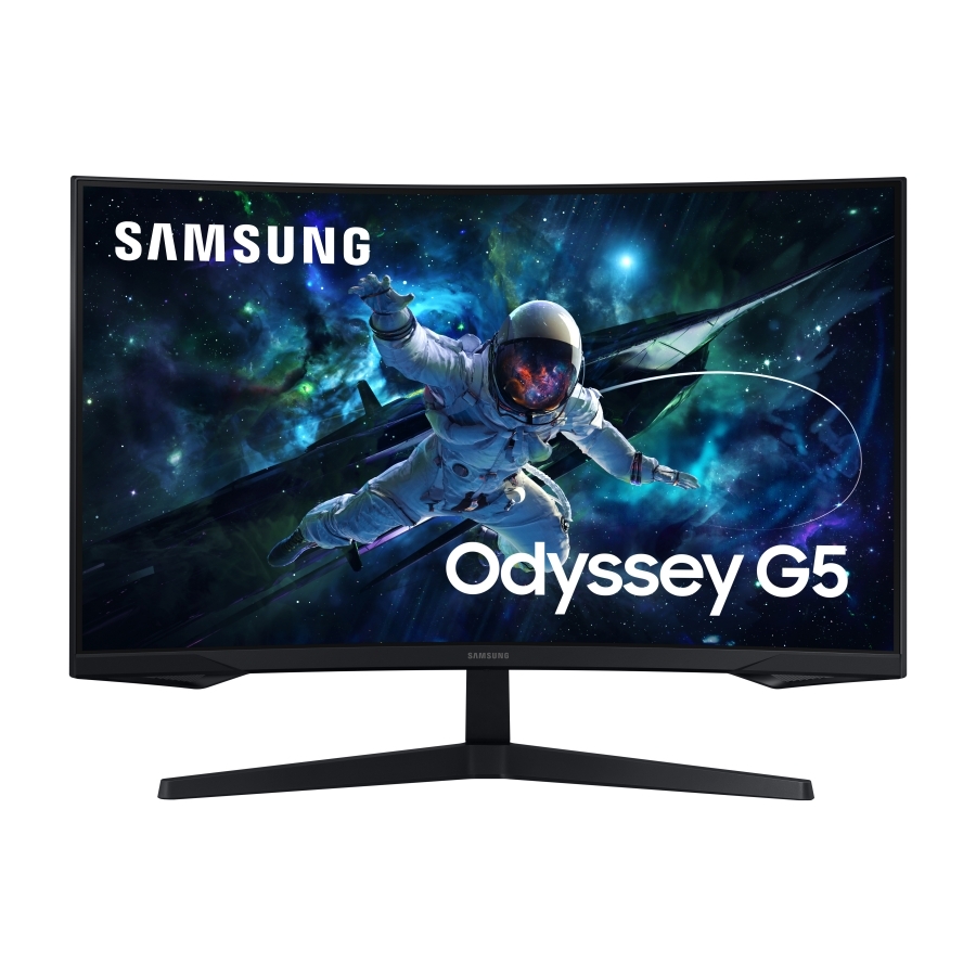 Monitor led samsung 32 pulgadas,widescreen, odissey, g5, qhd, 2.560 x 1.440, gamer, curve, negro,16:9,165 hz, 1 ms, panel va, freesync, 1 dp, 2 hdmi ,vesa 75, auto source switch+