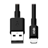 Cable usb tripp-lite m100-010-bk cable de sincronización y carga usb a a lightning, certificado mfi - negro, m/m, usb 2.0, 3.05 m [10 pies]