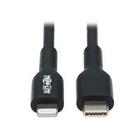 Cable usb tripp-lite  m102-01m-bk cable de sincronización y carga usb c a lightning (m/m), certificado mfi, negro, 1 m [3.3 pies]