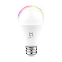 Foco inteligente luz rgb 9w// mirati // wifi 2.4ghz // compatible con android e ios // funciona con alexa y asistente de google // luz calida y fria //luz multicolor // dimmable // no requiere hub//