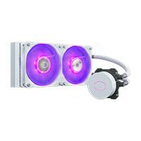 Disipador de enfriamiento liquido cooler masterliquid ml240l / v2 rgb / blanco / gamer