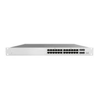 Switch cisco meraki 24 x 10/100/1000base-t ethernet rj45, 4 x 1g sfp uplink  (requiere licenciamiento obligatorio)