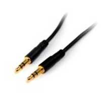 Cable de audio de 4.5m delgado - estereo mini jack de 3.5mm macho a macho - startech.com mod. mu15mms