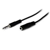 Cable de audio de 2m de extensión de audifonos mini-jack 3.5mm estereo macho a hembra - delgado - startech.com mod. mu2mmfs