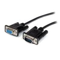 Cable de 3m de extension directo straight through serial rs232 video pantalla ega db9 macho a hembra - extensor negro - startech.com mod. mxt1003mbk