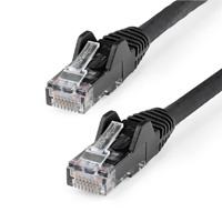 Cable ethernet cat 6 de 50 cm - lszh - cable de red patch cat6 utp rj45 poe de 100w 10 gbe sin enganches negro, etl - startech.com mod. n6lpatch50cmbk