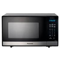 Horno de microondas panasonic 0.9 p3, 900w, color plata/negro, 7 menus preestablecidos, descongelamiento de 3 kg, 10 niveles de potencia